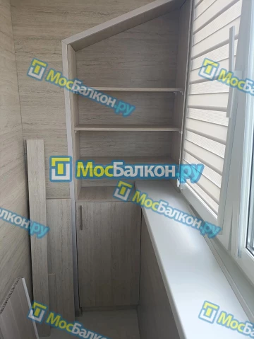 Шкаф на балкон купить в Ногинске на заказ недорого от МосБалкон