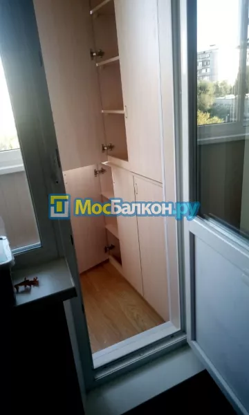Шкаф на балкон купить в Ногинске на заказ недорого от МосБалкон