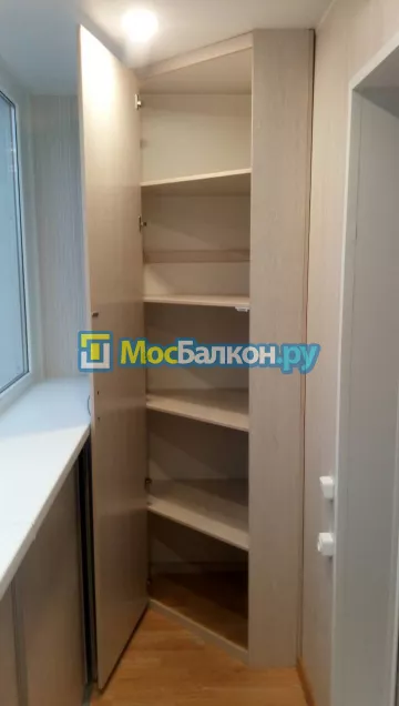 Шкаф на балкон купить в Ногинске на заказ недорого от МосБалкон