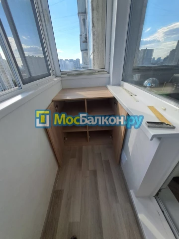 Шкаф на балкон купить в Ногинске на заказ недорого от МосБалкон
