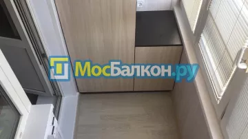 Шкаф на балкон купить в Ногинске на заказ недорого от МосБалкон