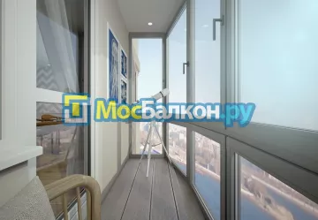 Французское остекление балконов и лоджий под ключ по доступным ценам в Ногинске | МосБалкон