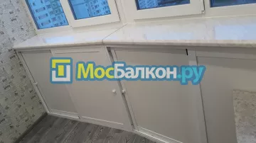 Шкаф на балкон купить в Ногинске на заказ недорого от МосБалкон