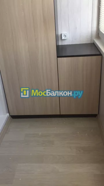 Шкаф на балкон купить в Ногинске на заказ недорого от МосБалкон