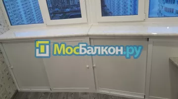 Шкаф на балкон купить в Ногинске на заказ недорого от МосБалкон