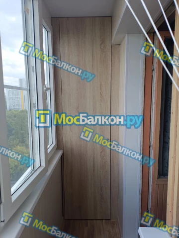 Шкаф на балкон купить в Ногинске на заказ недорого от МосБалкон