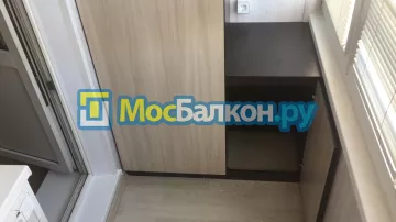 Шкаф на балкон купить в Ногинске на заказ недорого от МосБалкон