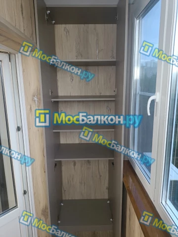 Шкаф на балкон купить в Ногинске на заказ недорого от МосБалкон