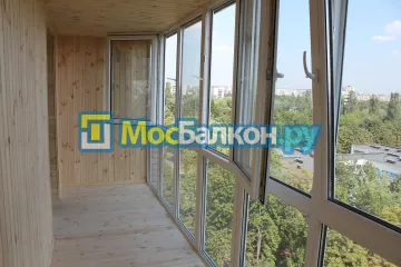 Отделка балкона и лоджии пластиковыми ПВХ панелями в Ногинске от компании МосБалкон