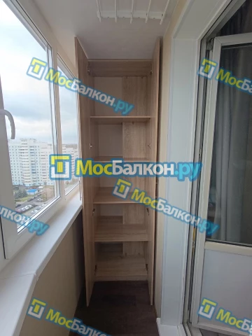 Шкаф на балкон купить в Ногинске на заказ недорого от МосБалкон