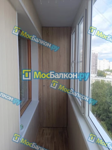 Шкаф на балкон купить в Ногинске на заказ недорого от МосБалкон
