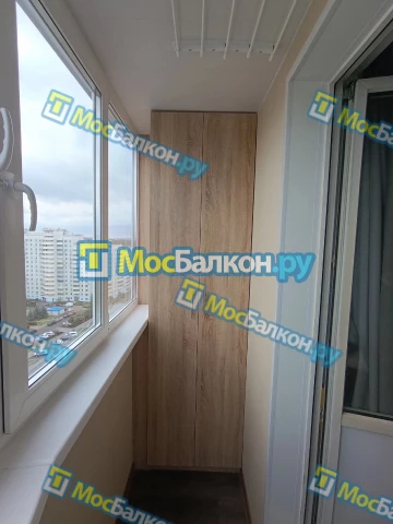 Шкаф на балкон купить в Ногинске на заказ недорого от МосБалкон