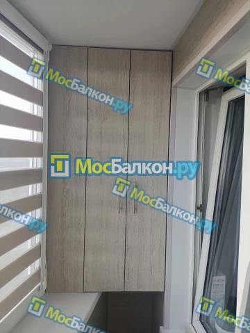 Шкаф на балкон купить в Ногинске на заказ недорого от МосБалкон