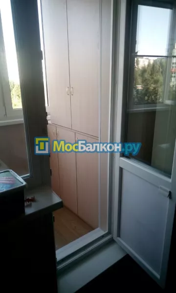 Шкаф на балкон купить в Ногинске на заказ недорого от МосБалкон