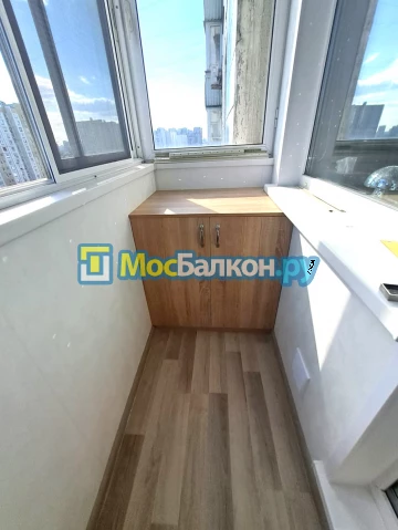Шкаф на балкон купить в Ногинске на заказ недорого от МосБалкон