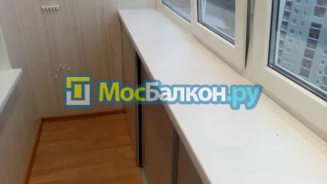 Шкаф на балкон купить в Ногинске на заказ недорого от МосБалкон