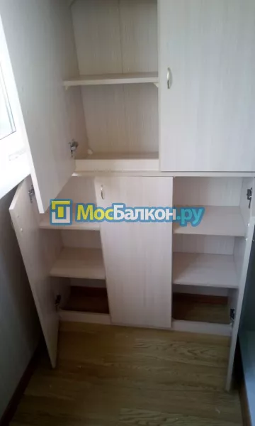 Шкаф на балкон купить в Ногинске на заказ недорого от МосБалкон