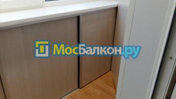 Установка шкафа углового и раздвижной тумбы