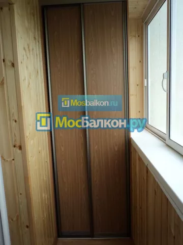 Шкаф на балкон купить в Ногинске на заказ недорого от МосБалкон