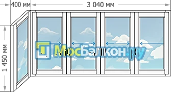 Заказать балкон в Ногинске цена от 1320 руб | Остекление балконов и лоджий МосБалкон