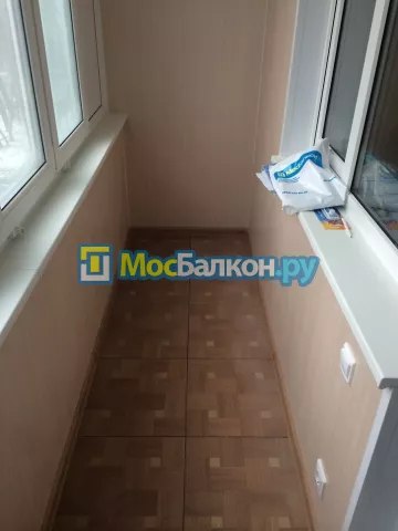 Отделка балкона и лоджии пластиковыми ПВХ панелями в Ногинске от компании МосБалкон