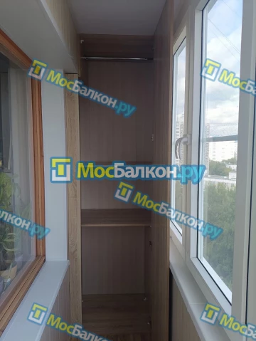 Шкаф на балкон купить в Ногинске на заказ недорого от МосБалкон