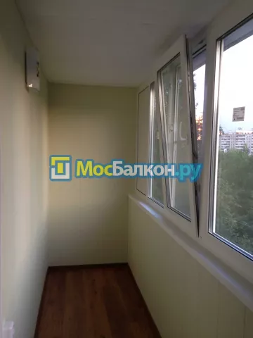 Отделка балкона и лоджии пластиковыми ПВХ панелями в Ногинске от компании МосБалкон