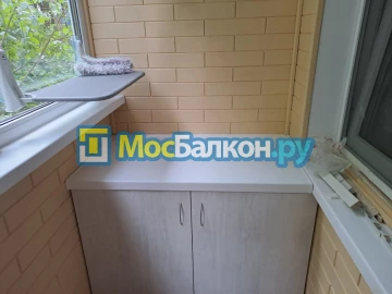 Шкаф на балкон купить в Ногинске на заказ недорого от МосБалкон