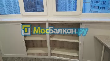 Шкаф на балкон купить в Ногинске на заказ недорого от МосБалкон